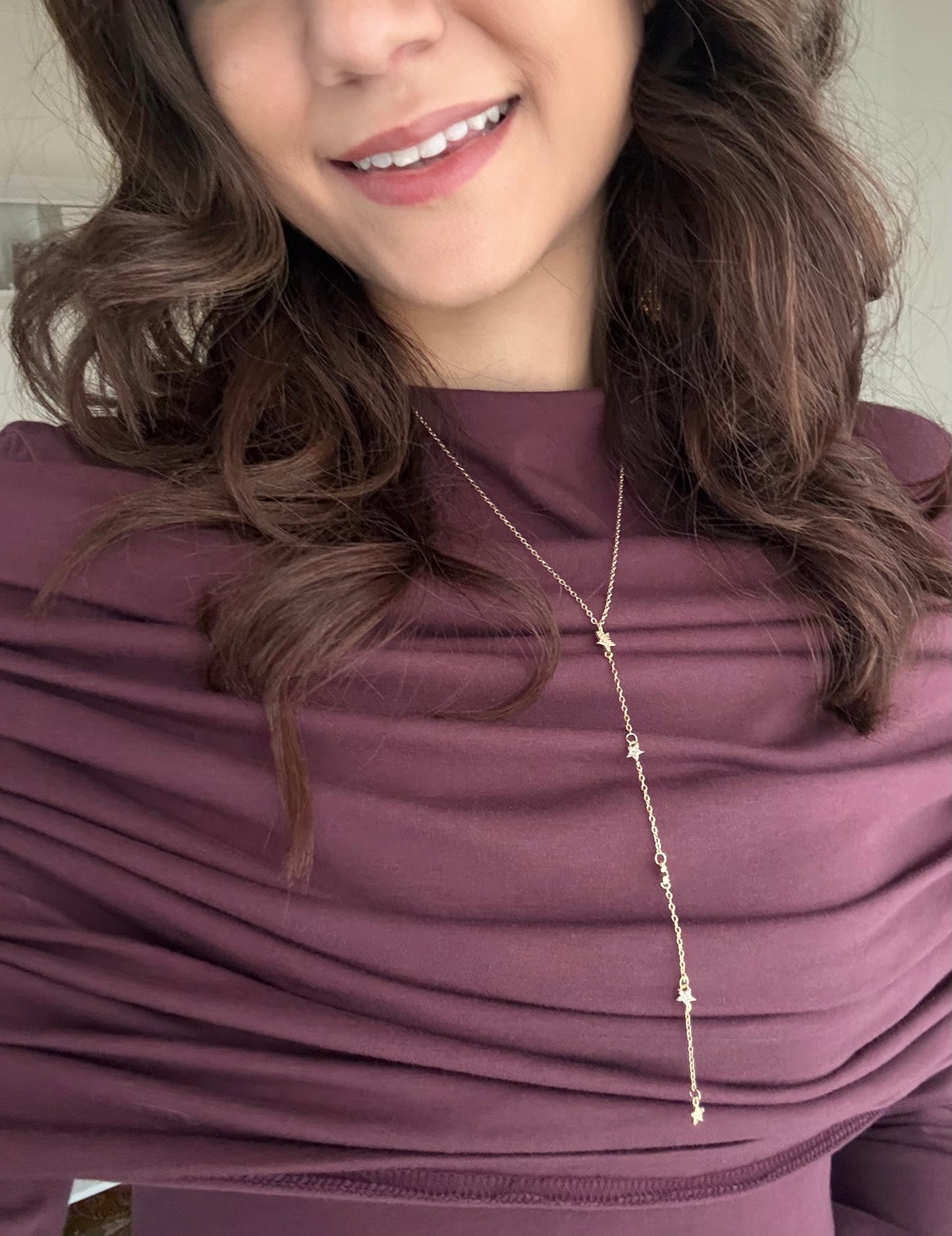 Dainty Droplet Charm Y-Necklace