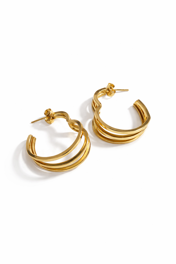 Triple Hearts Glow Hoops