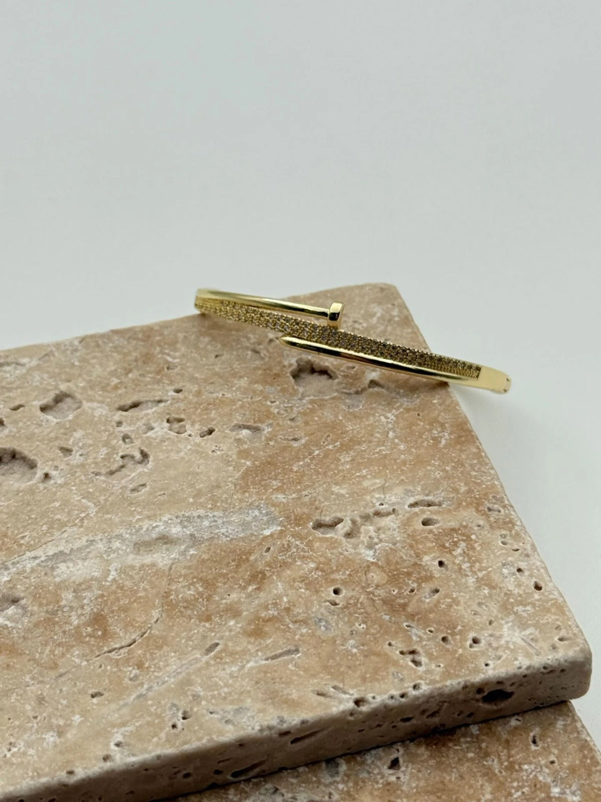 Nail Crystal Design Bangle