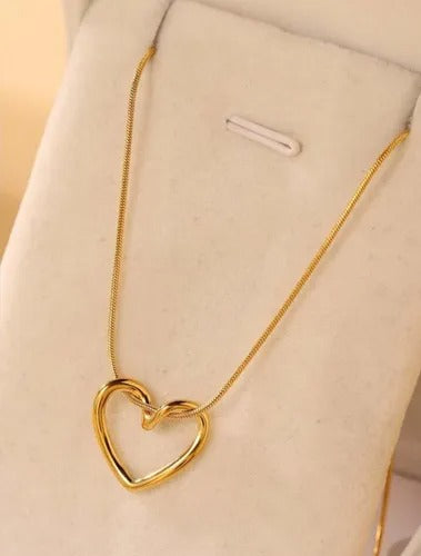 Open Heart Pendant Necklace