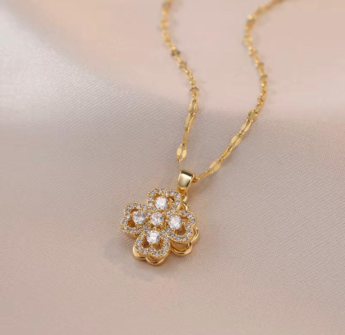 Lucky Bloom Clover Necklace