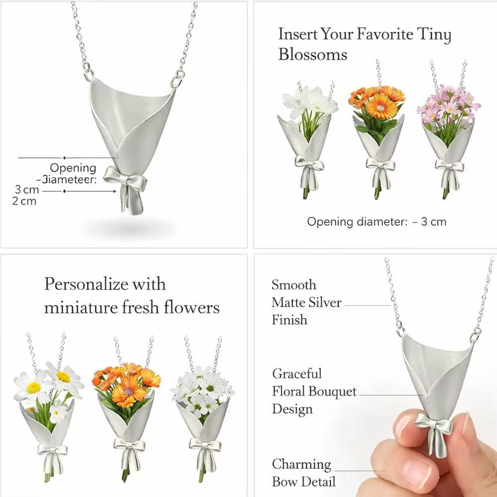 Flower Bouquet Necklace