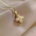 Radiant Petal Rotatable Necklace