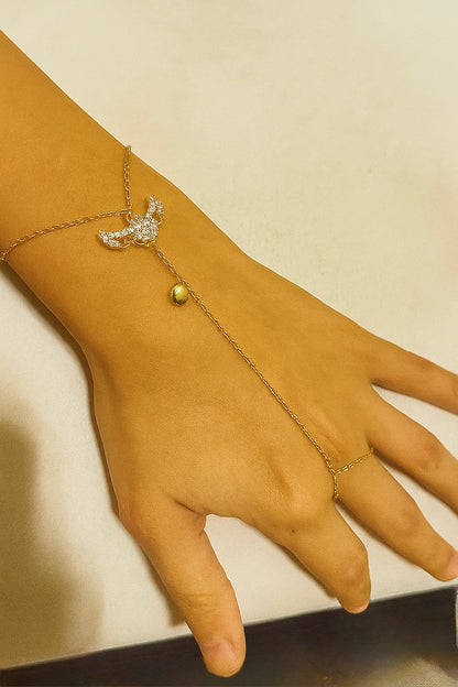 Wings of Grace Hand Chain