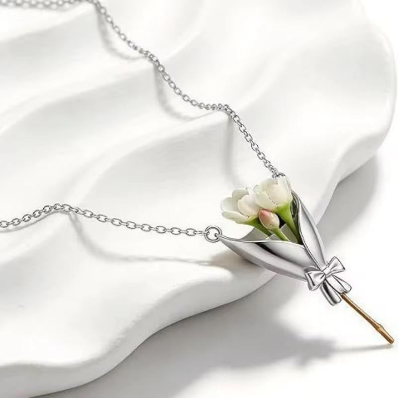 Flower Bouquet Necklace