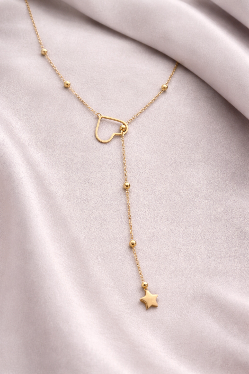 Celestial Heart Drop Necklace