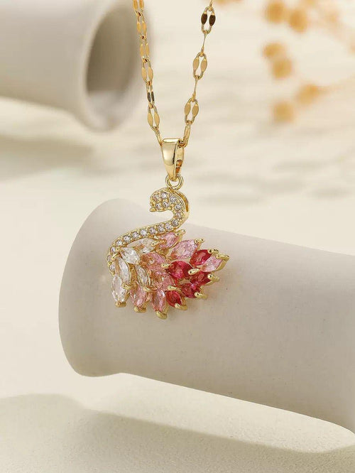 Crystal Swan Necklace
