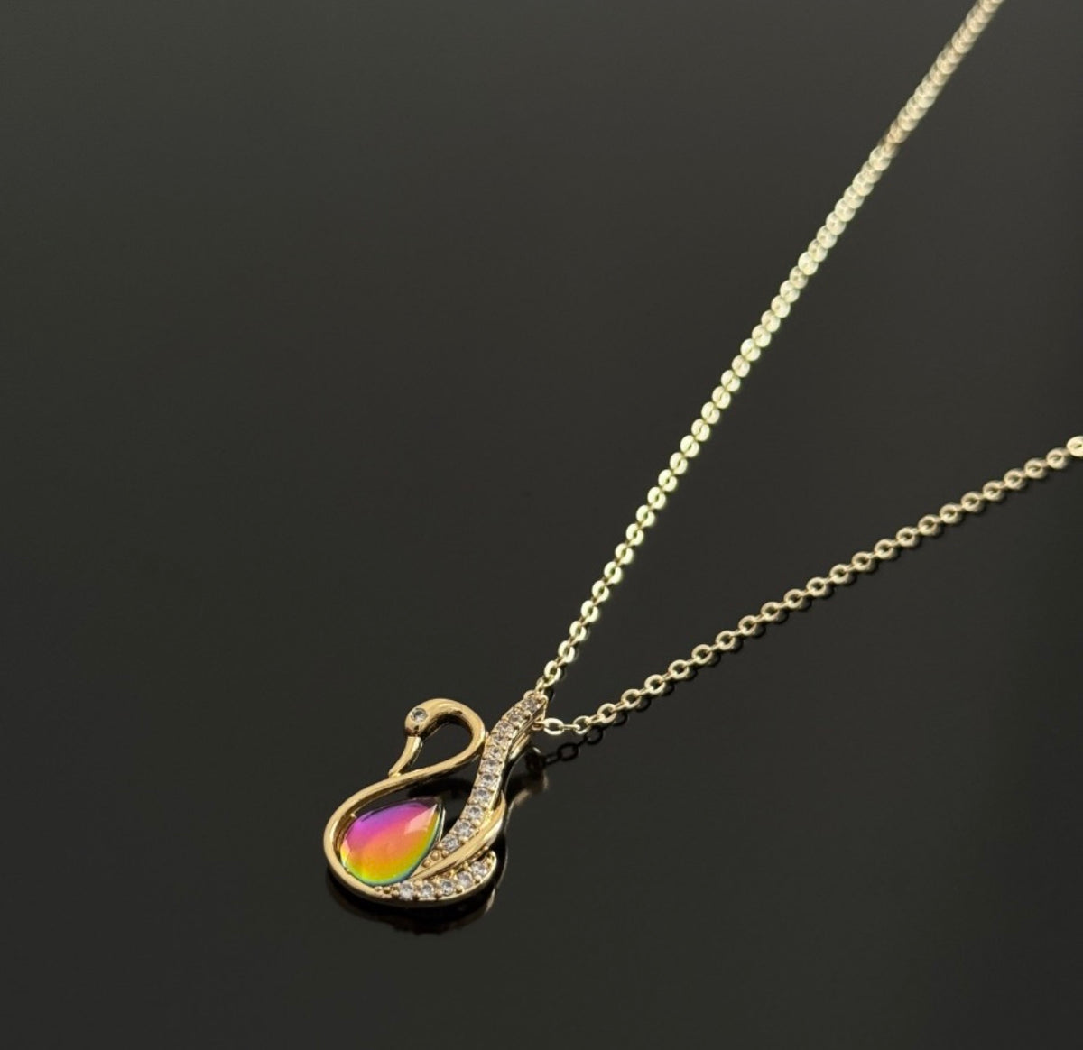 Aurora Swan Necklace