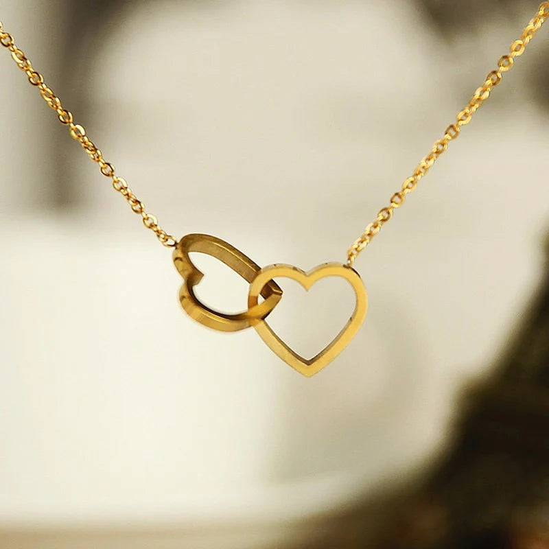 Forever Linked Hearts Necklace