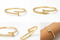 Nail Crystal Design Bangle