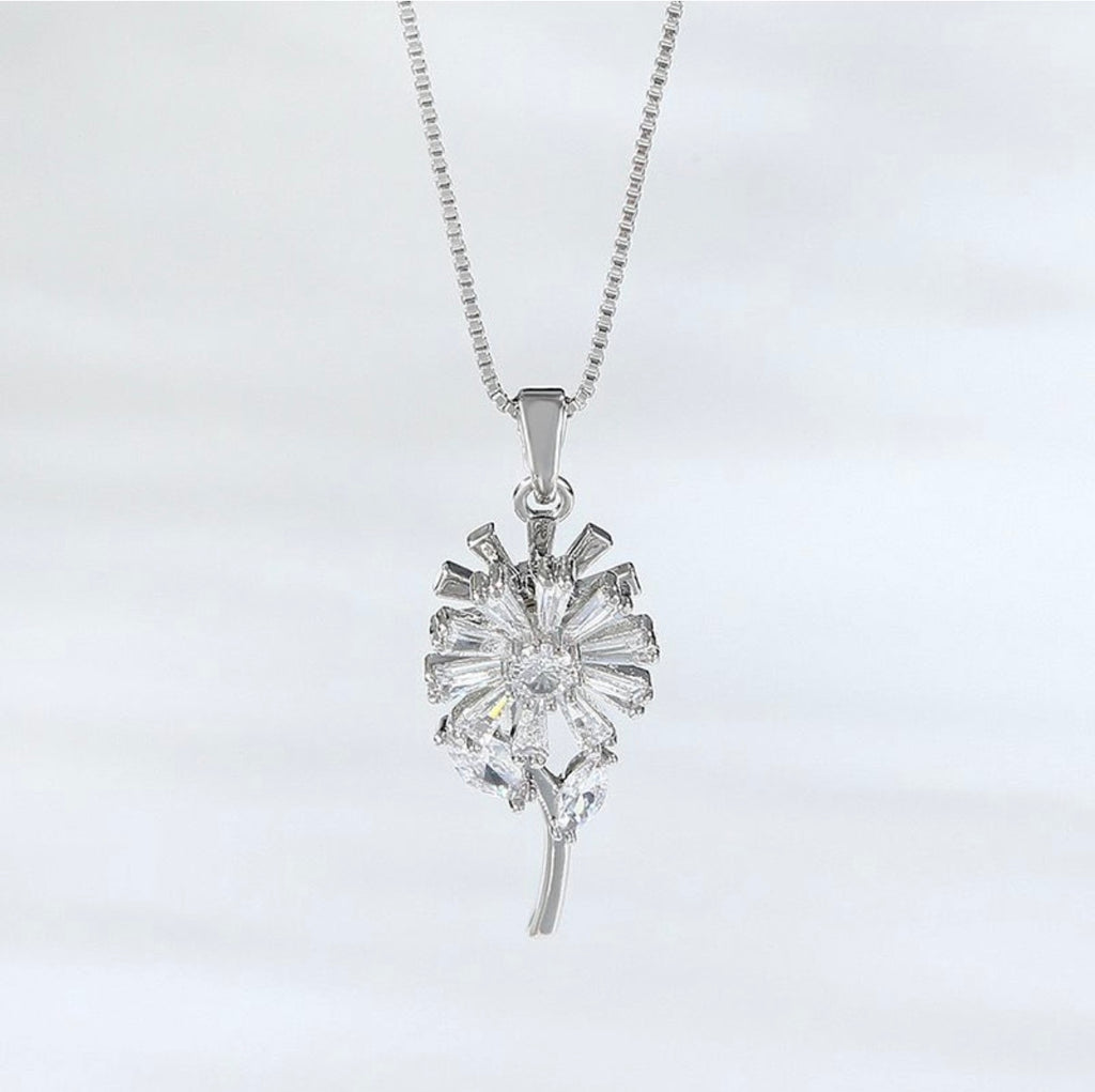 Starlit Blossom Crystal Necklace