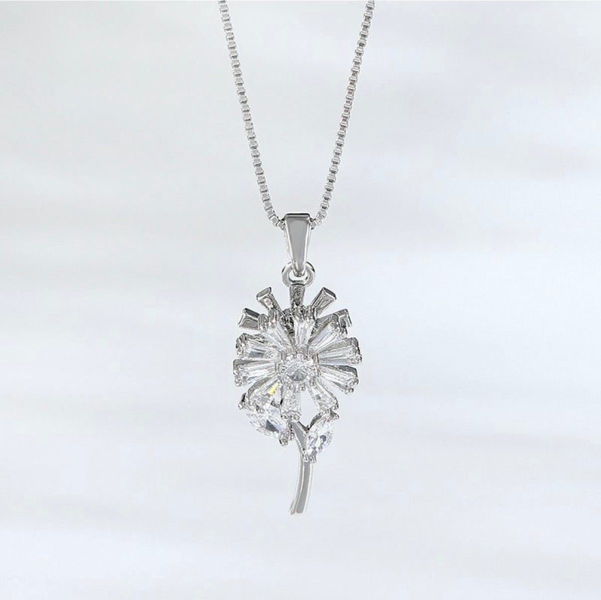 Starlit Blossom Crystal Necklace