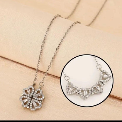 Four-Leaf Clover Heart Necklace