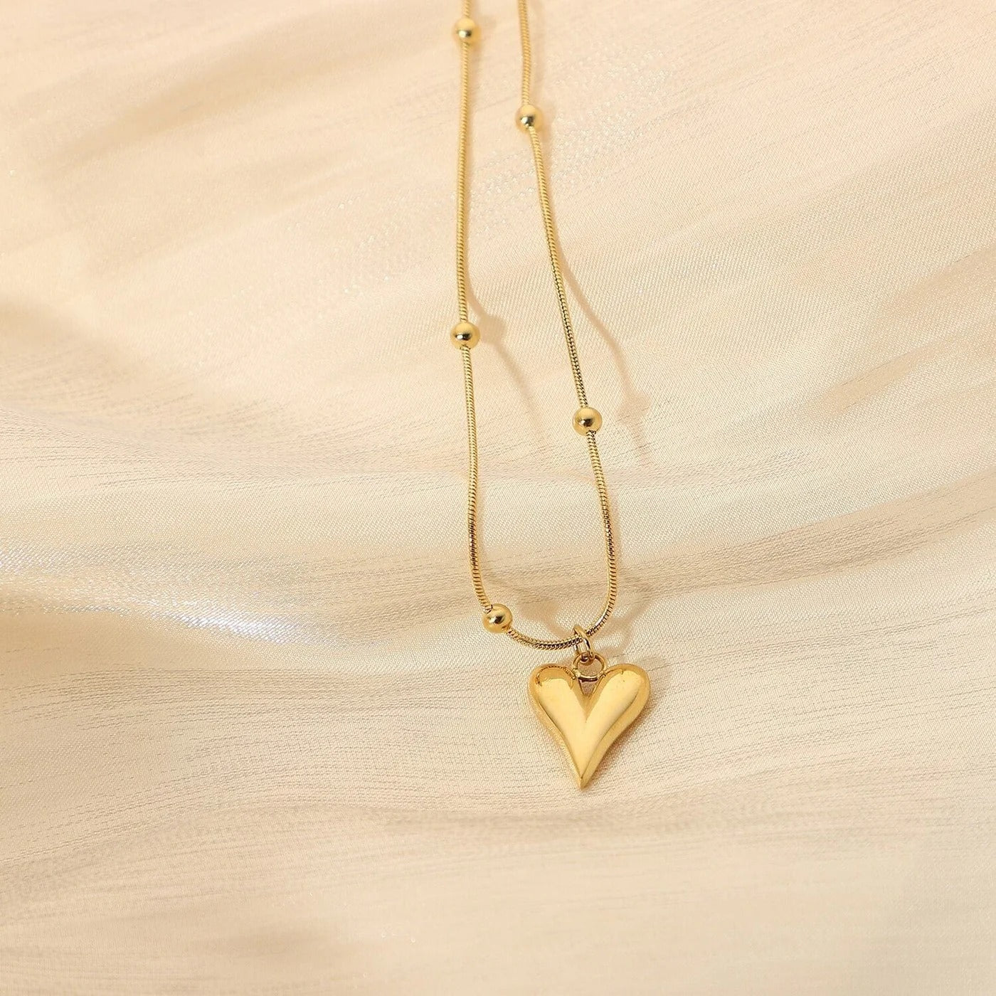 Bold Heart Pendant Necklace