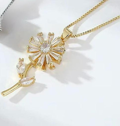 Starlit Blossom Crystal Necklace