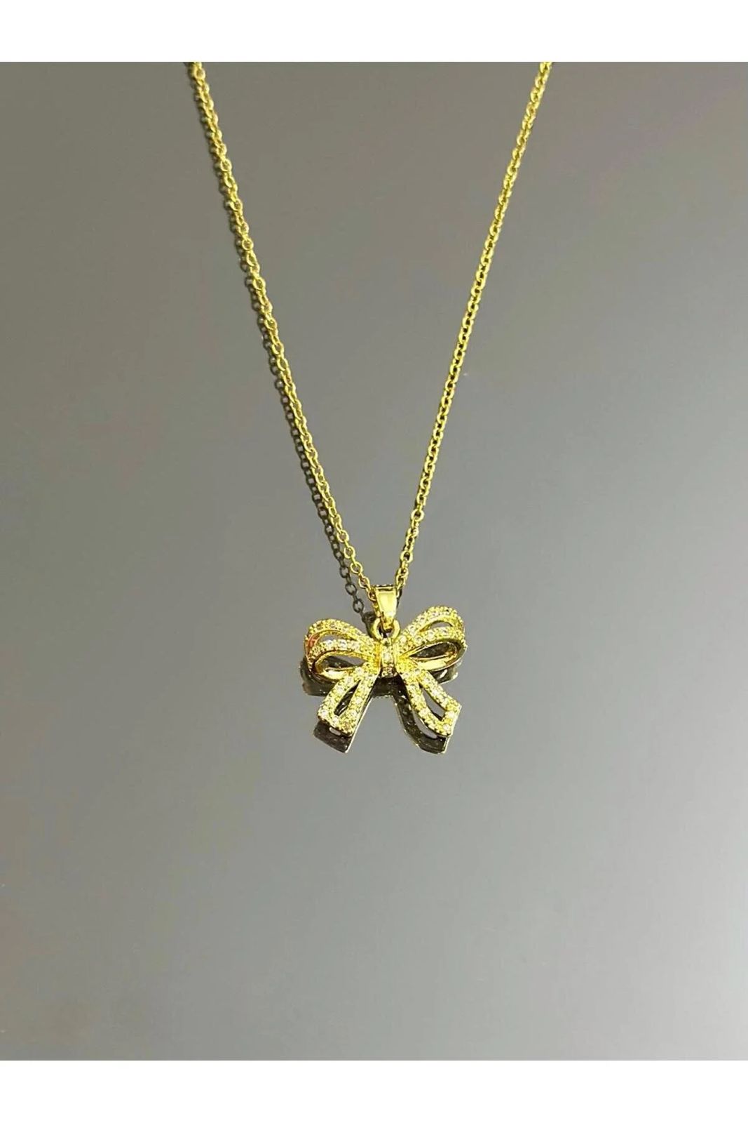 Golden Bow Necklace