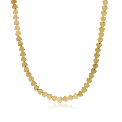 Golden Hearts Chain Necklace
