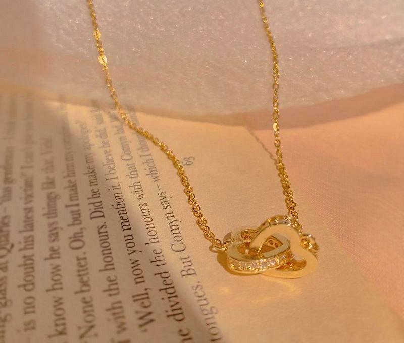 Interlocked Hearts Necklace