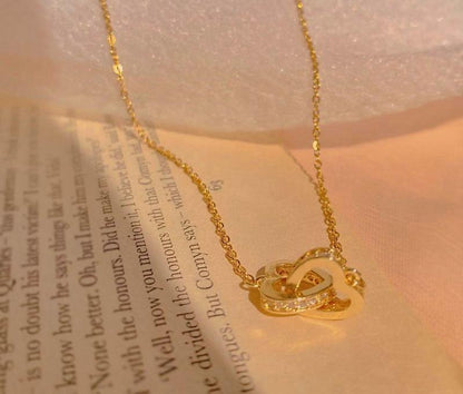 Interlocked Hearts Necklace