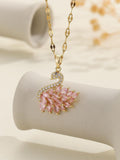 Crystal Swan Necklace