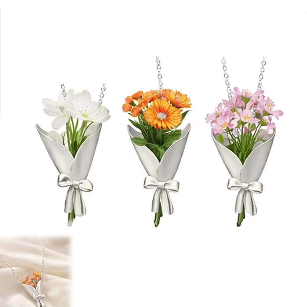Flower Bouquet Necklace